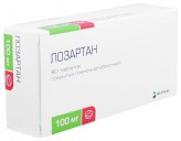Лозартан-Вертекс, табл. п/о пленочной 100 мг №90
