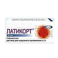 Латикорт р-р д/наружн. прим. 0.1% 20 мл 1 шт.