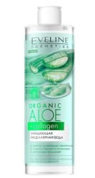 Мицеллярная вода Eveline Органик алоэ коллаген очищающая 400 мл