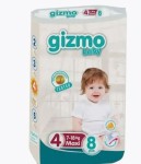 Подгузники детские, Gizmo (Гизмо) 7-18 кг р. 4 8 шт